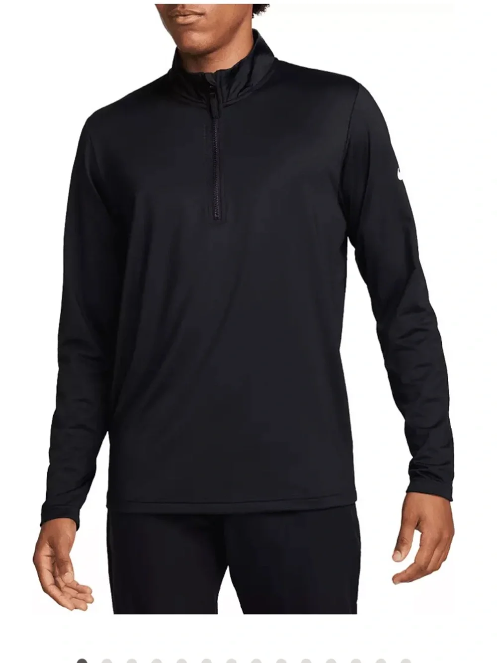 Nike Men's Dri-FIT Victory Golf ½ Zip Black Size M NEW